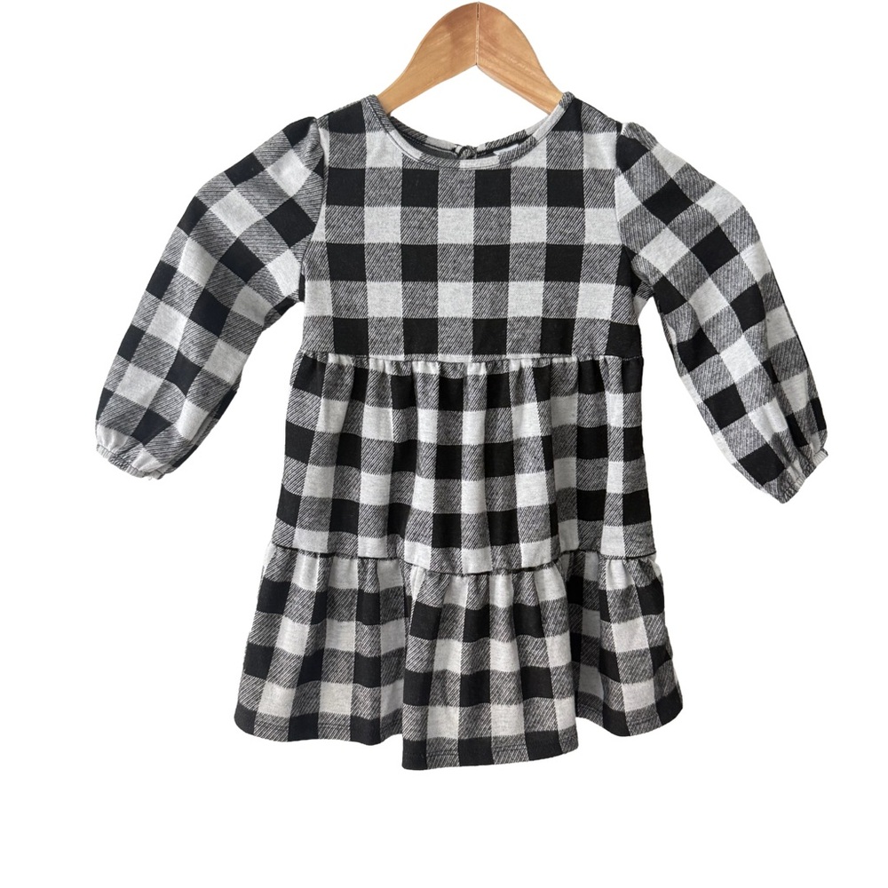 Old Navy Plaid Checkered Fall Dress 3T